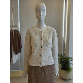 더아이잗 [여주점] [더 아이잗] 여성 메탈사 부클레 니트 가디건 (IRAM1CD771)