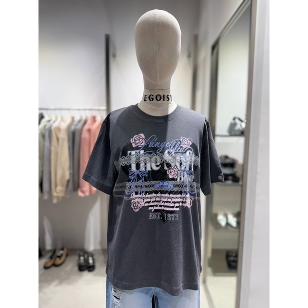 [여주점] 레이스 프린팅 반팔 티셔츠  ES2OTH60