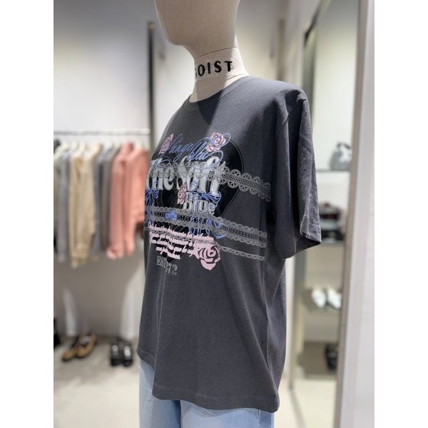 [여주점] 레이스 프린팅 반팔 티셔츠  ES2OTH60