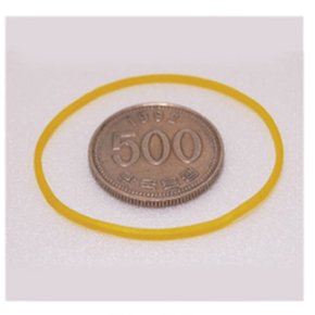 동양고무 고무밴드 1kg 노란 고무줄 70x1.3mm