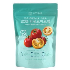 국산 방울토마토 그대로 100% 방울토마토칩20g