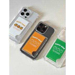 Tangerine Card case  (Jell-Hard)