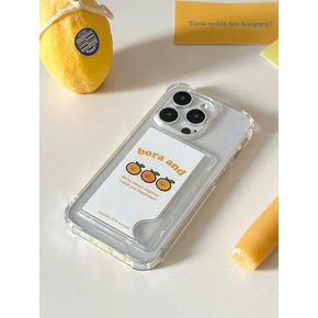 Tangerine Card case  (Jell-Hard)