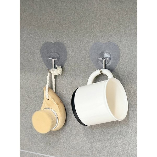 무타공 투명 하트 매직후크 10+10 (총20P)