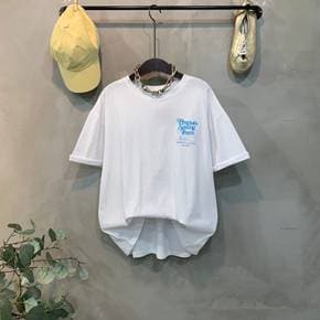 / (신상 무료배송)고마 레터링 오버핏 반팔 티셔츠 3color