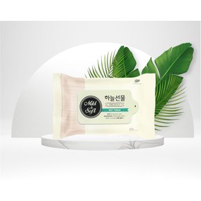 하늘선물 물티슈 10매 1박스 30개 저자극 여행 휴대용 아기물티슈