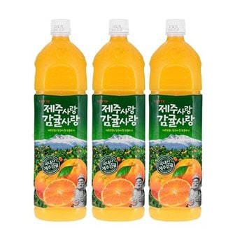  롯데칠성 제주사랑감귤사랑 1.5L 4펫