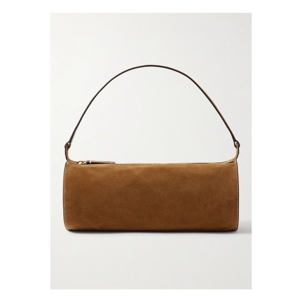 스타우드 타루 미니 가죽 트리밍 스웨이드 숄더 백 탠 브라운 1647597357747071