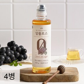 당류0g 성수동 제로 알룰로스 520g 4병 / 저칼로리 설탕대용 대체당
