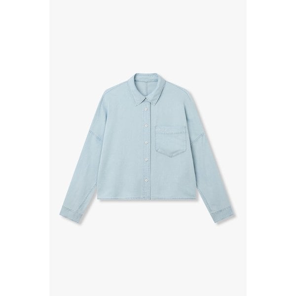 [부산점] 보브)) 썸머 크롭 데님 셔츠 (7126255108)