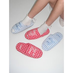 Dorothy Gingham Check Room Shoes (4color)