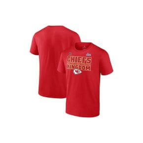 4536270 FANATICS Mens Fanatics Branded Red Kansas City Chiefs 2022 AFC Champions Team Slog