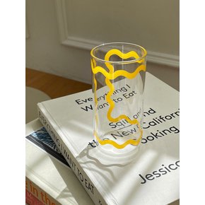 Yellow waves 내열유리컵