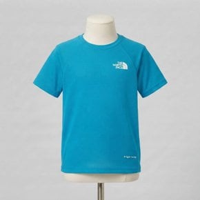 노스페이스 키즈 틴 선라이저 반팔 티 BLUE NT7US41T