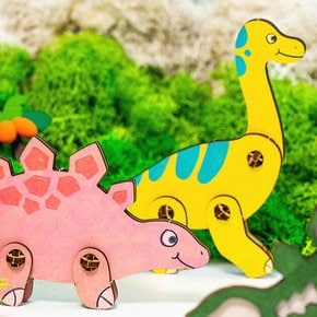 움직이는 공룡 만들기 색칠 장난감 DIY