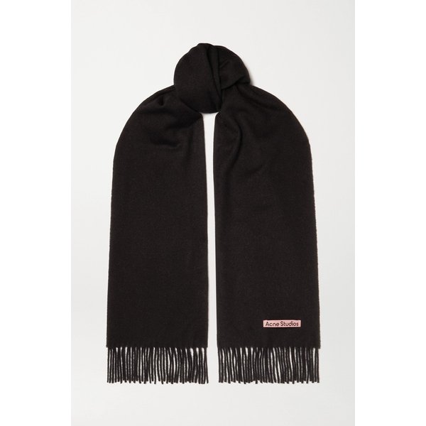 프린지 울 스카프 블랙 1647597305367721