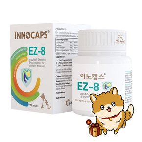 이노캡스 EZ-8 강아지 고양이 장 췌장 소화 영양제 (90캡슐)