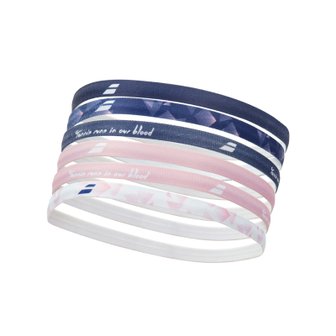 바볼랏 ELASTIC WOMEN HEADBAND 6P 2020 바볼랏헤어밴드 PEACH BLUE