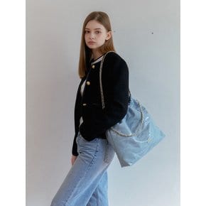 ANC DRAW CHAIN SHOULDER BAG_BLUE