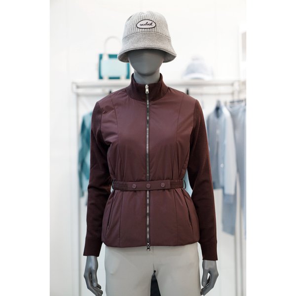 [여주점] 골프웨어 여성 골프 패딩 하이브리드 방풍 가디건 SOA12
