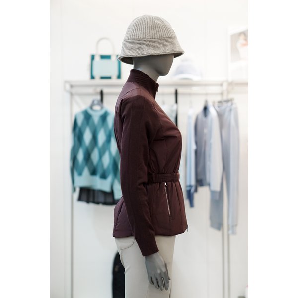 [여주점] 골프웨어 여성 골프 패딩 하이브리드 방풍 가디건 SOA12