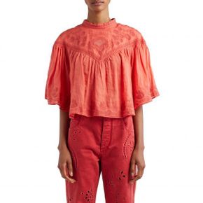 4878281 Isabel Marant Elodia Embroidered Cotton Top 95300418