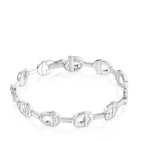 토스 매니페스토 실버 로고 체인 팔찌 / TOUS MANIFESTO Silver Logo Cahin Bracelet/1004221600