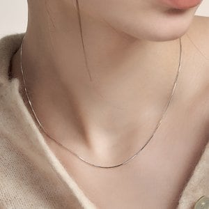 Hei [성해은,윤하정 착용][sv925]thin snake necklace