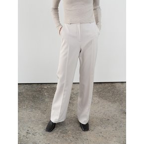 basic straight slacks (light grey)