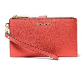 우먼 마이클코어스 Bi-Fold 리스틀릿 멀티 Compartments - Spiced Coral 8666246