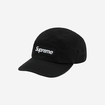  슈프림 워시드 치노 트윌 캠프캡 블랙 Supreme Washed Chino Twill Camp Cap Black