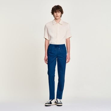 산드로옴므 [SANDRO HOMME] 스트레이트 밴딩 팬츠 SH25S3MRA0735