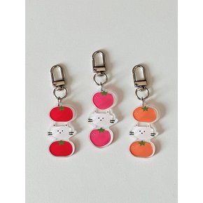 Fruit cat key ring