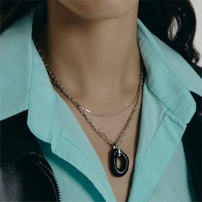 [정상가:78,000원] HOZE PUDDLE NECKLACE 2(퍼들 넥클레스 2)_SILVER