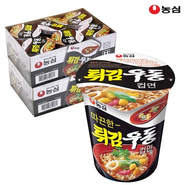 농심 튀김우동컵 62g x 12개