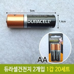 듀라셀 알카라인 일반 건전지 AA 2개 LR6 큰것 (W6C6F59)