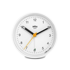 [브라운 BRAUN] BC12W 무소음 탁상시계 7.5cm