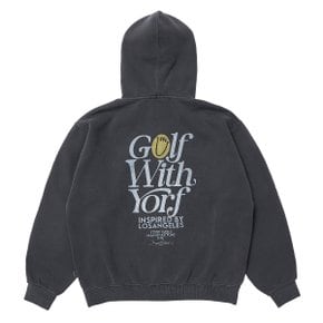 후드집업 피그먼트 다잉 글로리 차콜 YORF HOODIE ZIPUP PIGMENT DYEING GLORY CHARCOAL