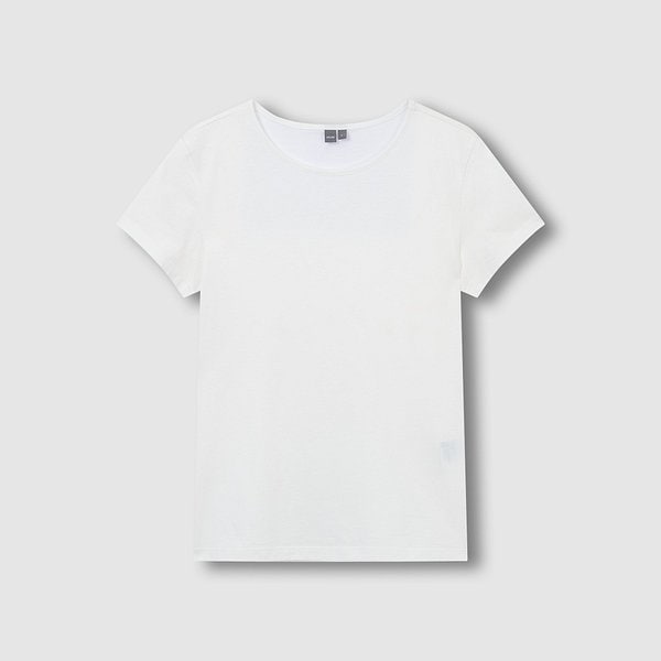 여 피마 슬림핏 레이어드 반팔 티셔츠 J116201099001