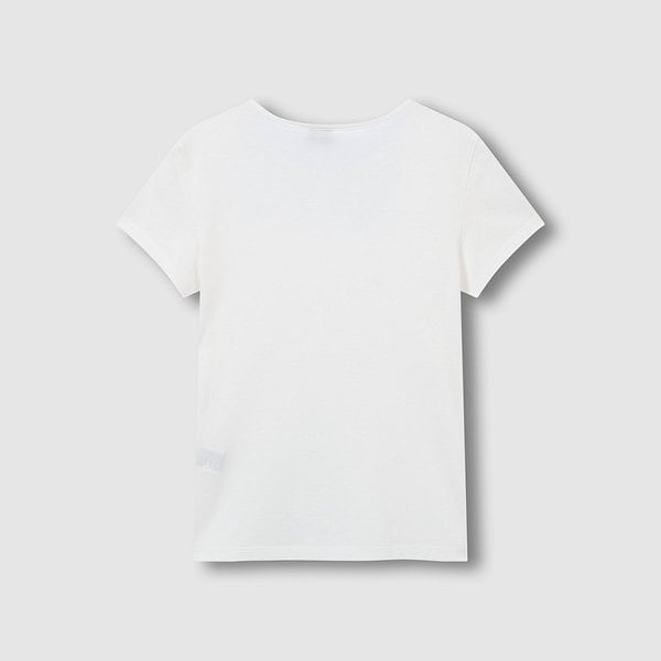 여 피마 슬림핏 레이어드 반팔 티셔츠 J116201099001