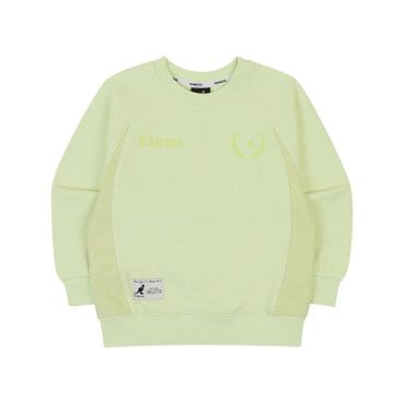 캉골키즈 [강남]GOAT 우븐 믹스 스웻셔츠 QA 0015 라임