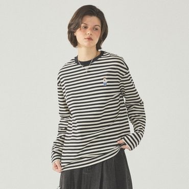 후아유 Steve Stripe Long Sleeve T-shirt  WHLSF2321U