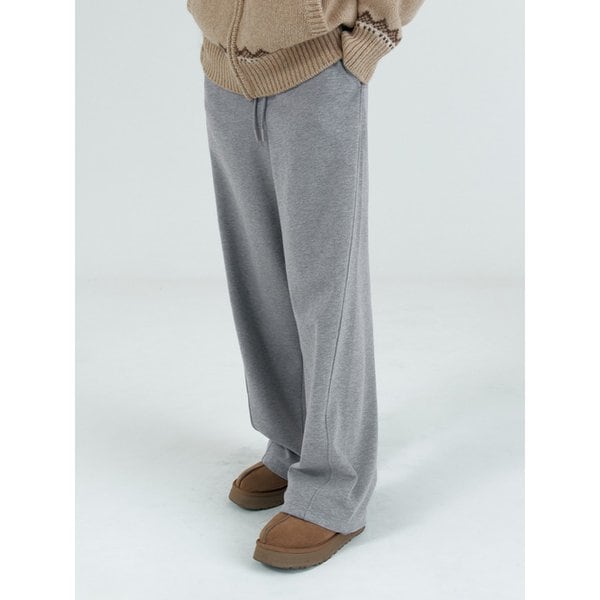 SIPT7175 아르코 코지 밴딩 팬츠_Melange gray