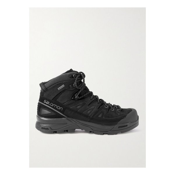 X-alp 미드 Ltr Gtx 고무 트리밍 스웨이드 캔버스 하이킹 부츠 블랙 1647597340753750