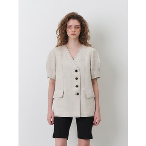 모한 RTR LINEN HIDDEN POCKET BLAZER_2COLORS