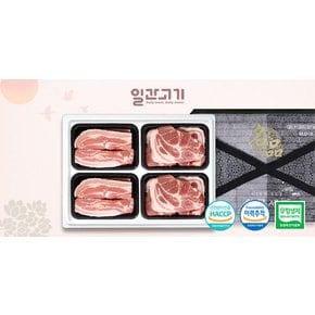 [냉장]무항생제 한돈선물세트 6호 1.6kg (삼겹살/목살)