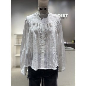 [여주점] 레이스 핀턱 포인트 블라우스  ES3OBL52