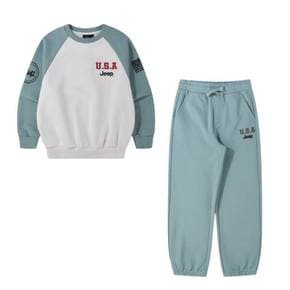 USA 배색 나글란 맨투맨 상하세트 KR1TSU822KR1TPU922MT