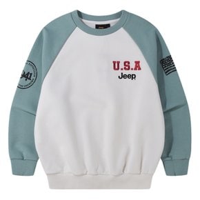 USA 배색 나글란 맨투맨 상하세트 KR1TSU822KR1TPU922MT