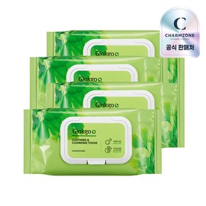 참존 징코 수딩 앤 클렌징 티슈 353g (70매) 4개